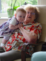 Madeleine with aunt Dop