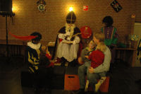 The girls with Sinterklaas